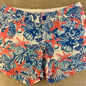 Lilly Pulitzer Callahan Shorts She She Shells Print Size 8